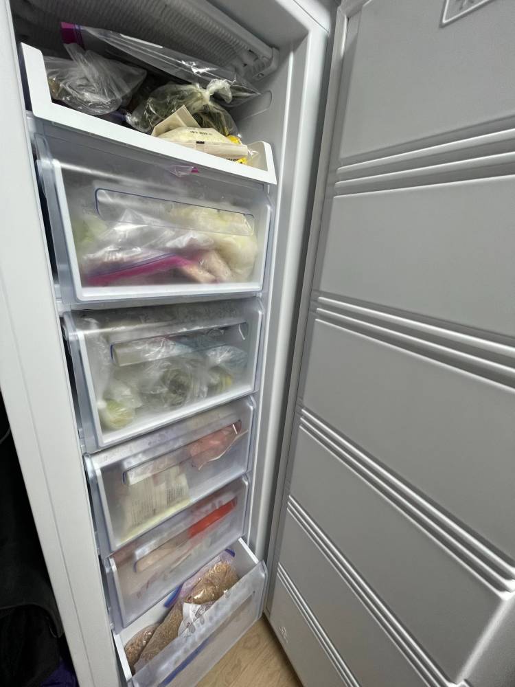 삼성 냉동고 제품 개방