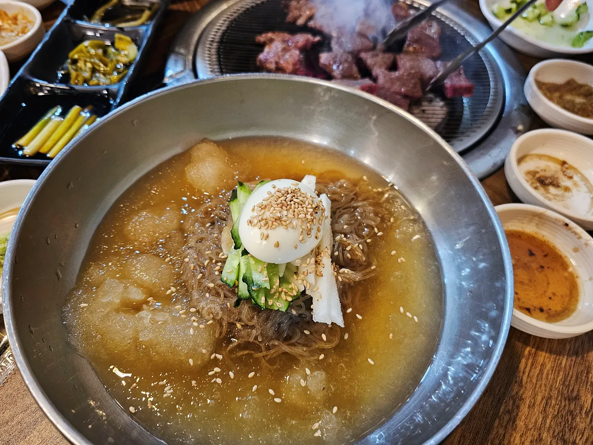 경상남도-거제도-고기집-상동목장-메뉴-후식냉면