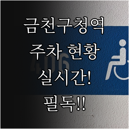 금천구청역 주변 주차장 실시간 현황 ..