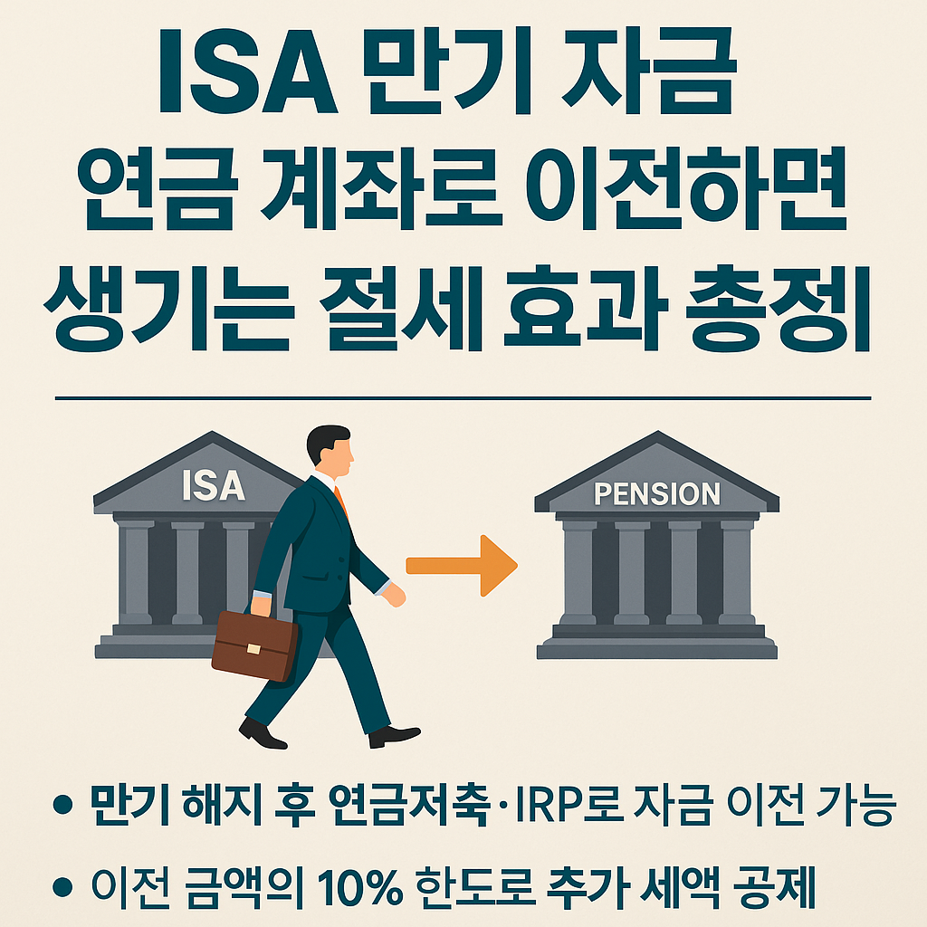 ISA 만기 자금, 연금 계좌로 이전