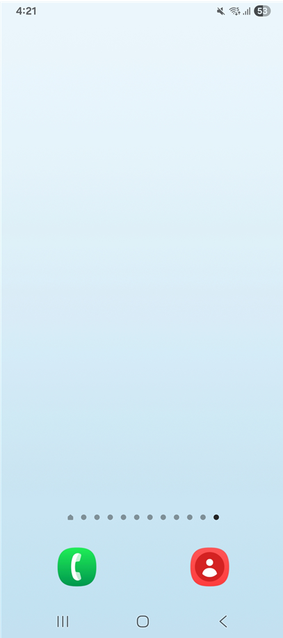 방법 1: 화면 상단에서 아래로 상단바 내리기