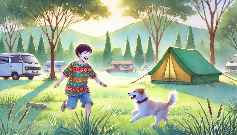 강아지와 함께 캠핑 가기