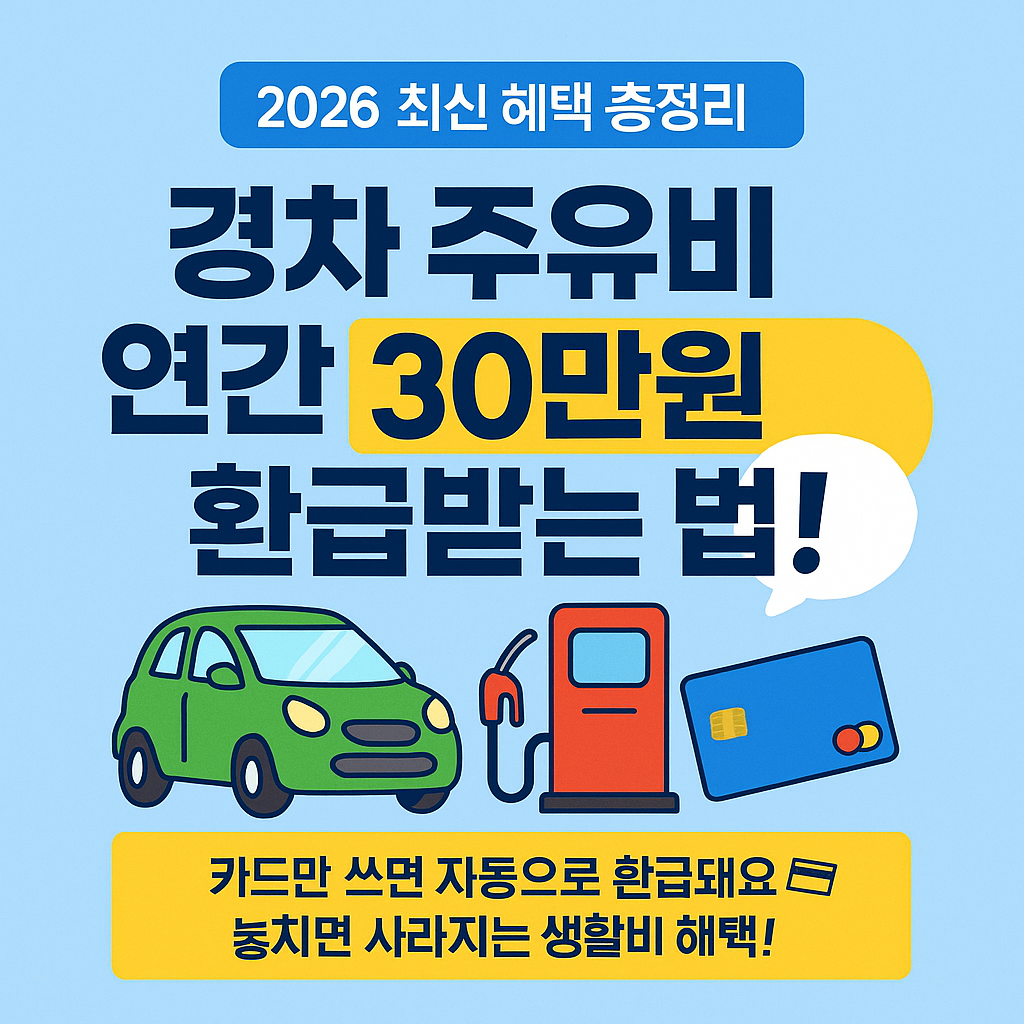 경차 유류세 환급 카드 대상자 조회 신청방법