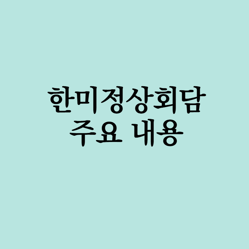 한미정상회담