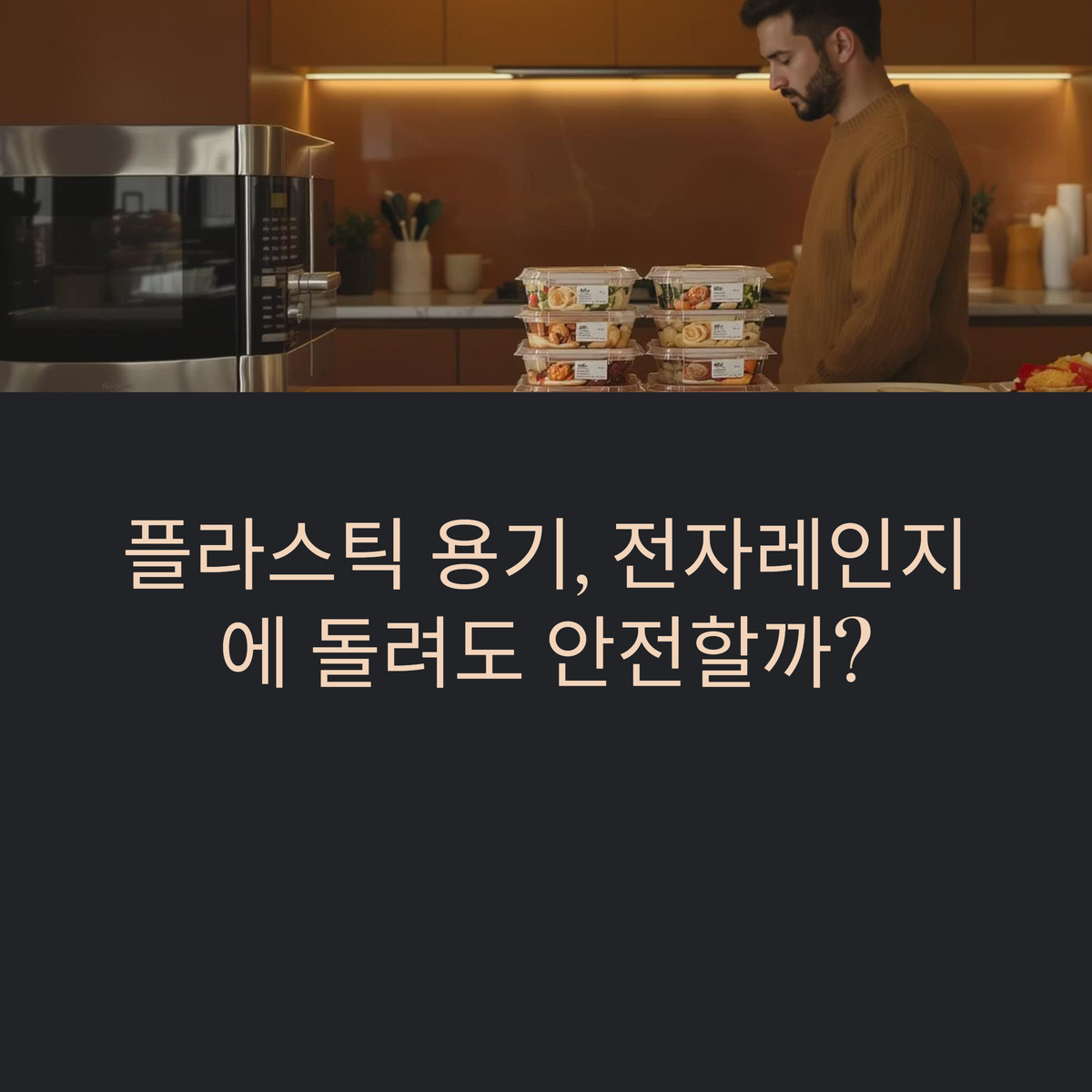 전자레인지에 넣어도 안전한 플라스틱 용기