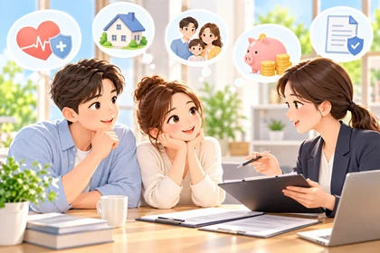 보험 가입 전 상담 내용을 확인하는 모습13