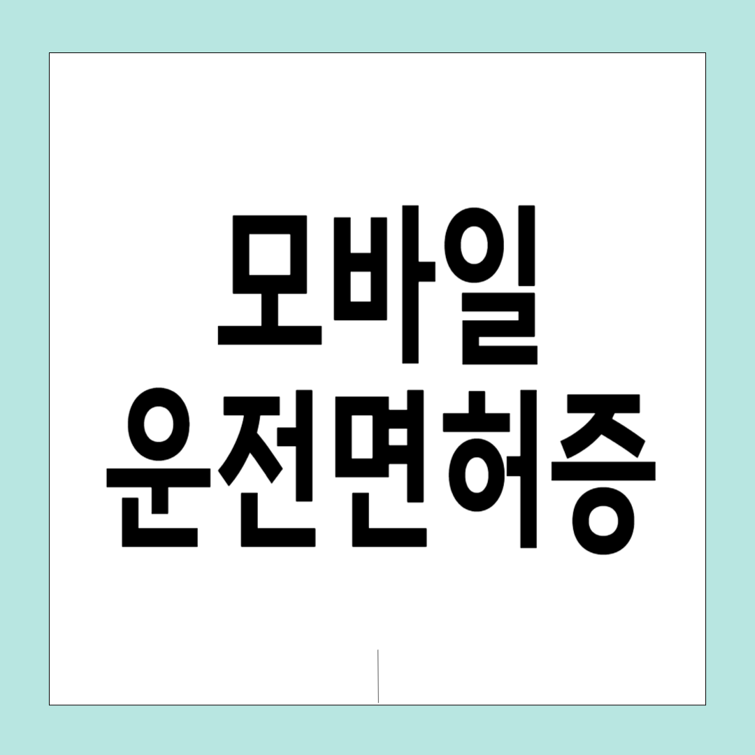 모바일 운전면허증 IC카드 온라인 발급, 경찰서 안 가는 비대면 신청 완벽 가이드 (발급 비용, 준비물)