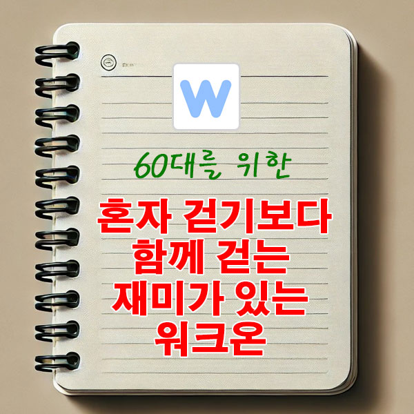 60대를 위한 혼자 걷기보다 함께 걷는 재미가 있는 워크온