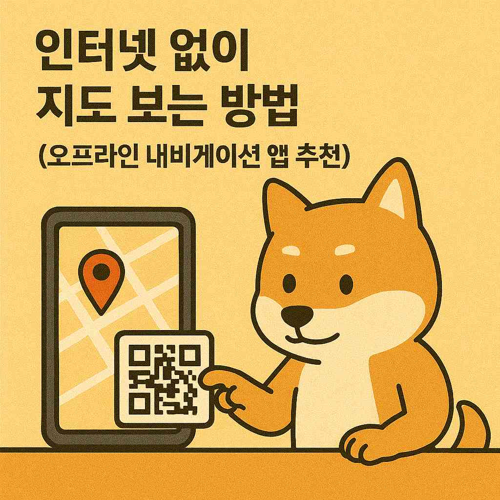 인터넷 없이 지도 보는 방법 (오프라인 네비게이션 앱 추천)