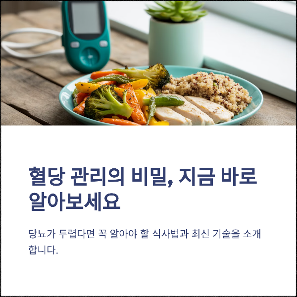 당뇨가 두렵다면 꼭 알아두세요