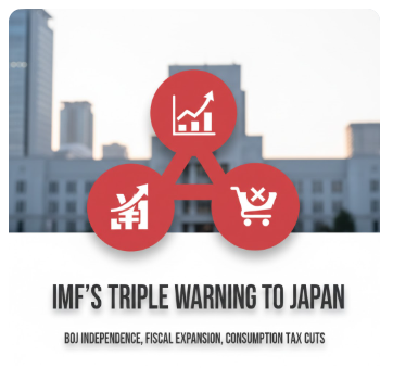 IMF가 일본에 던진 &lsquo;3중 경고&rsquo;: 일본은행 독립성, 재정확장, 소비세 감세를 왜 동시에 막으려 하나