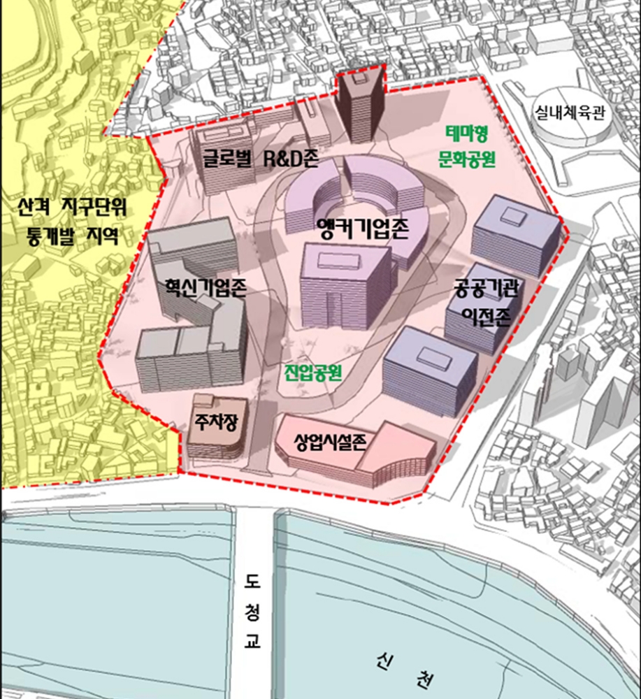 옛 경북도청 후적지 공간구상도