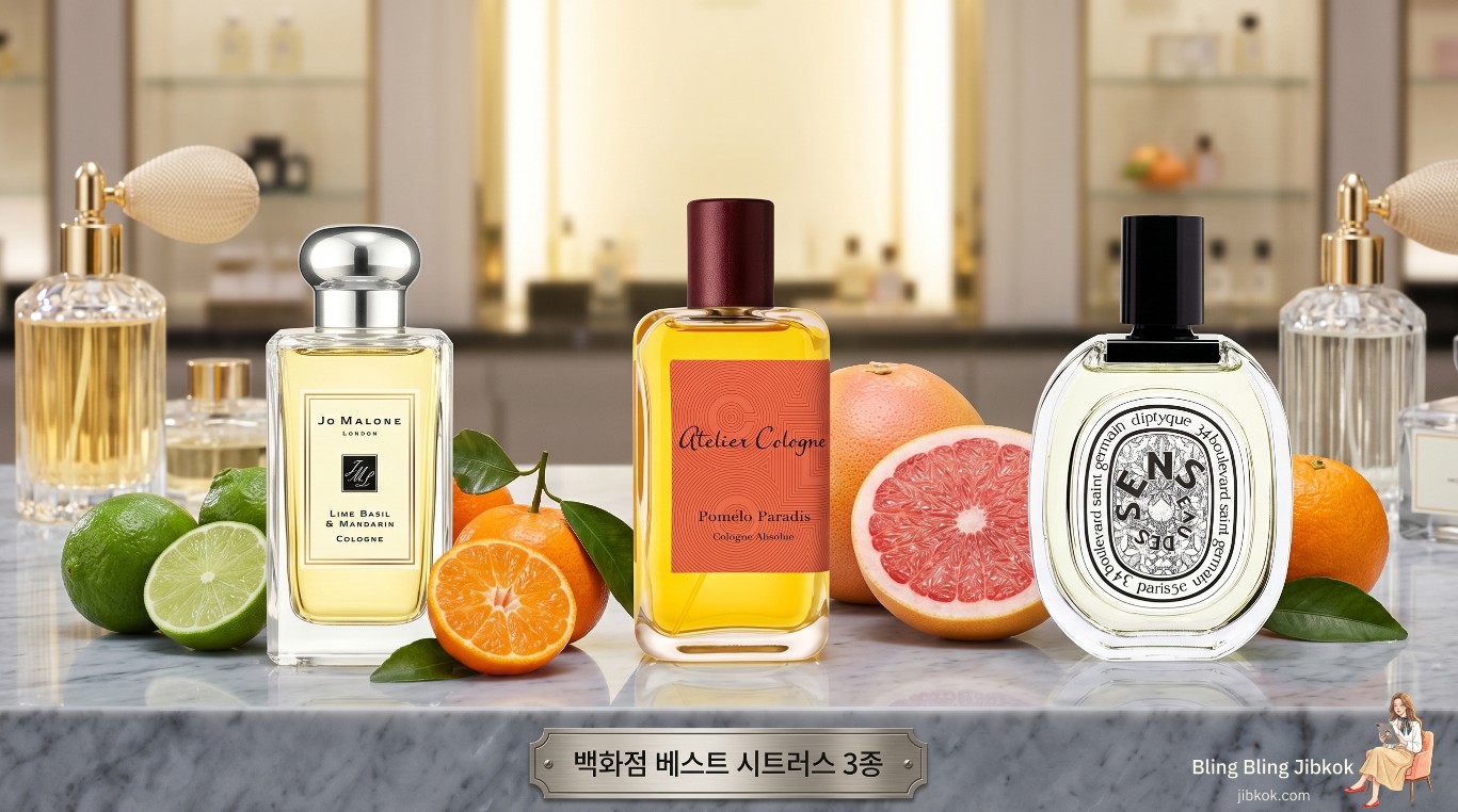 조말론 아틀리에코롱 딥티크 시트러스 향수 비교 (comparison of luxury citrus perfumes)