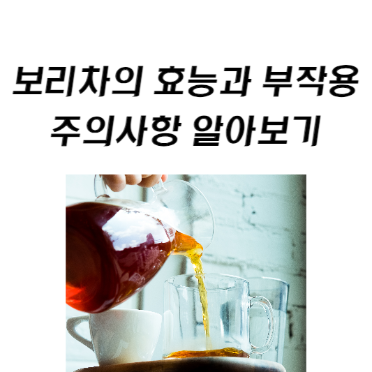 보리차의 효능과 부작용, 주의사항