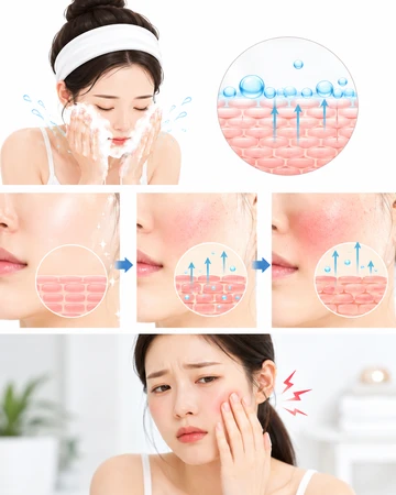 과한 세안 후 피부당김 원인1