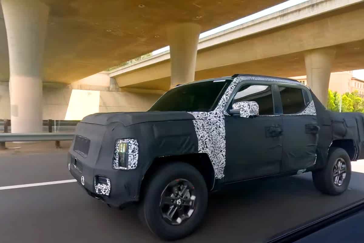 기아 픽업트럭 타스만 테스트카 스파이샷