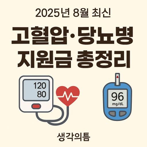 고협압 당뇨 고지혈증 지원금 알아보기