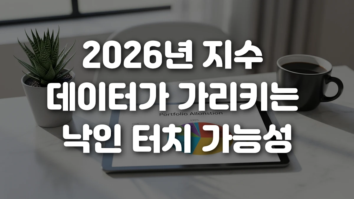 2026년 지수 데이터가 가리키는 낙인 터치 가능성