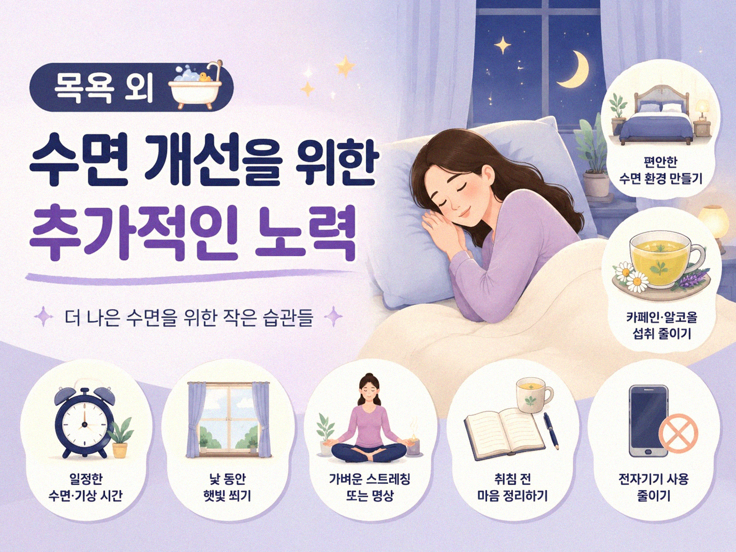 따뜻한 물 목욕, 숙면에 얼마나 좋을까