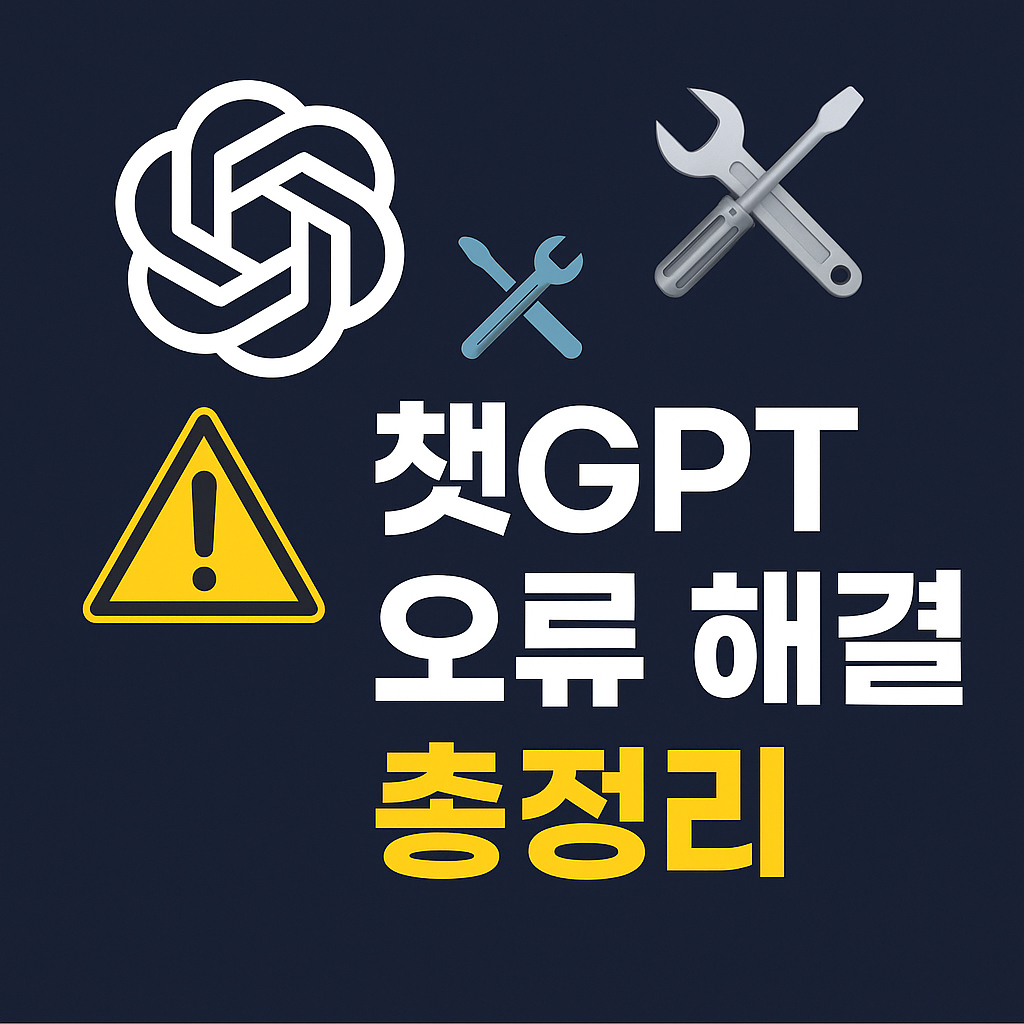 챗GPT 오류 해결 가이드 ✅ 요즘 자주 발생하는 에러 총정리!