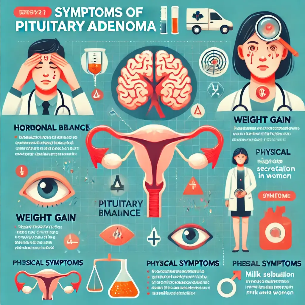 뇌하수체 선종의 주요 증상