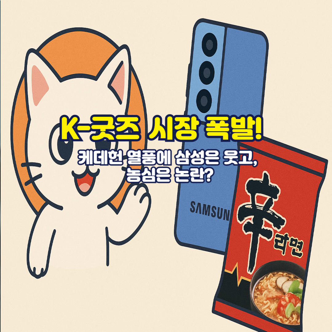 K-굿즈 시장 폭발! 케데헌 열풍에 삼성은 웃고, 농심은 논란?
