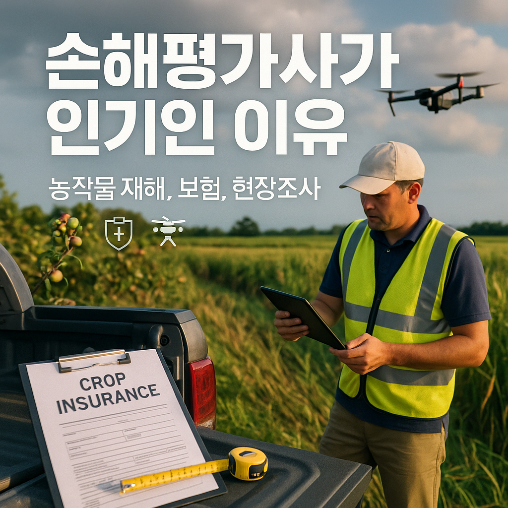 손해평가사가 인기인 이유