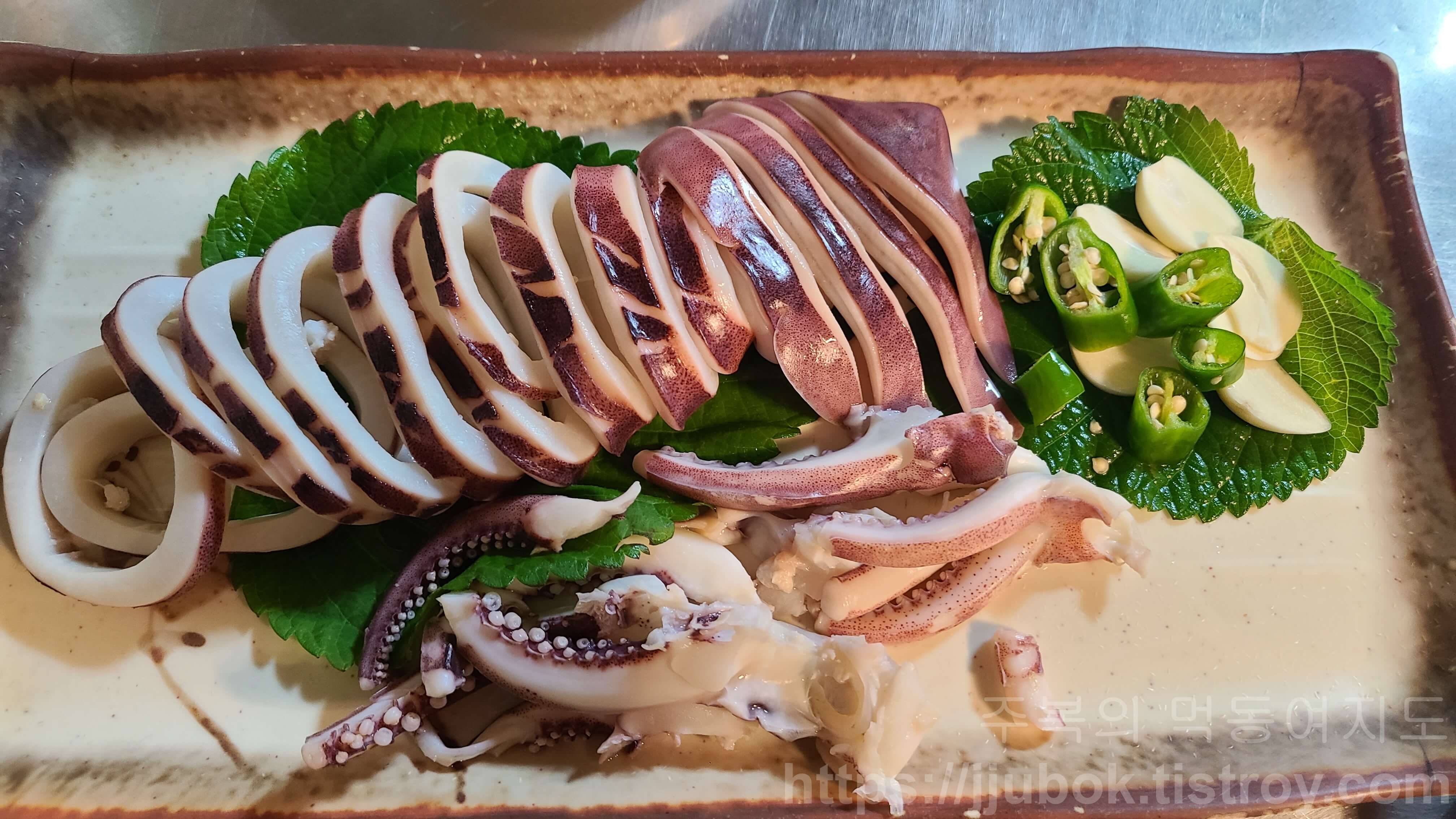 여울목포차-오징어-숙회