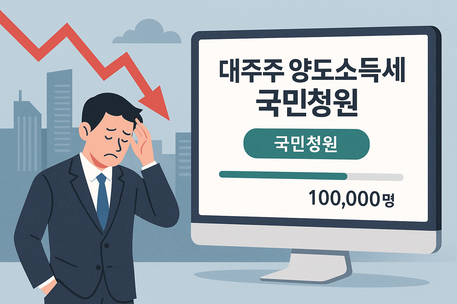 대주주 양도소득세 국민청원