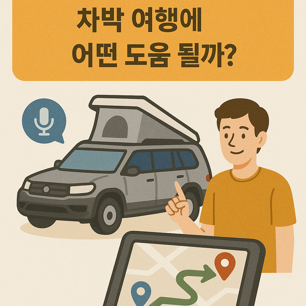 AI 기반 내비게이션, 차박 여행에 어떤 도움 될까? 관련 이미지 사진