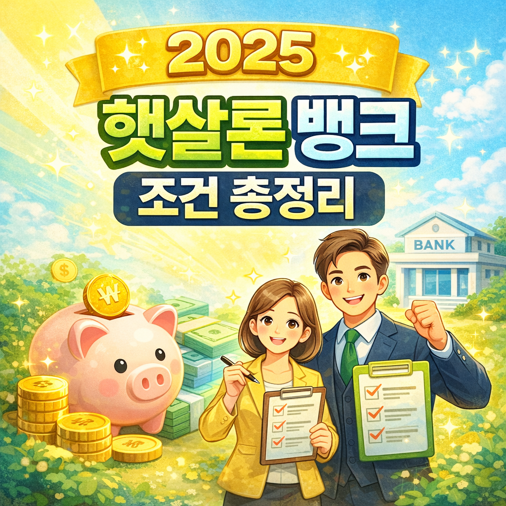 햇살론 뱅크 조건 총정리