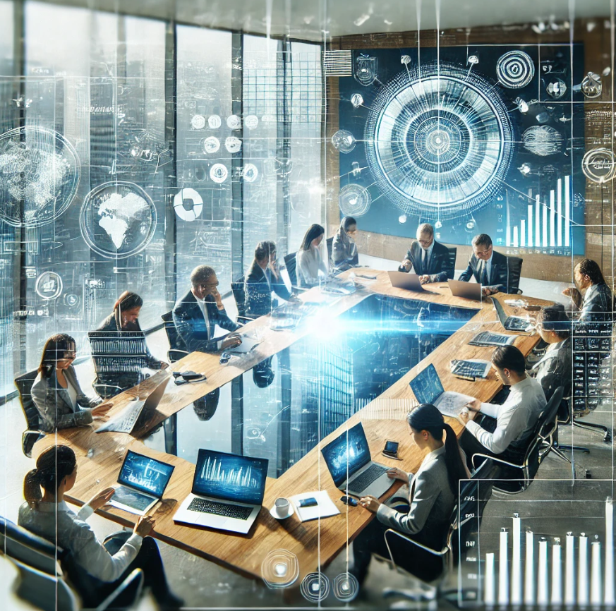 현대적인 사무실 장면