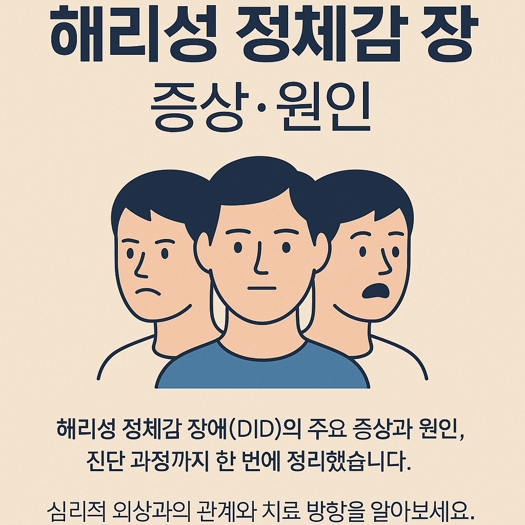 해리성 정체감 장애(DID) 증상과 원인 총정리