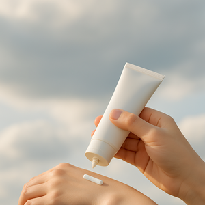 야외활동시 자외선차단제 덧바르기