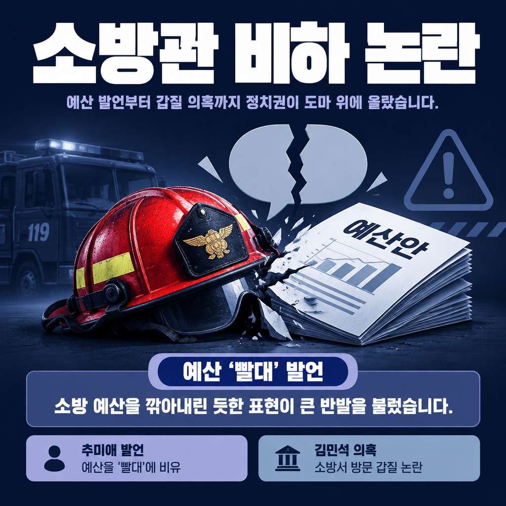 소방관 비하 논란
