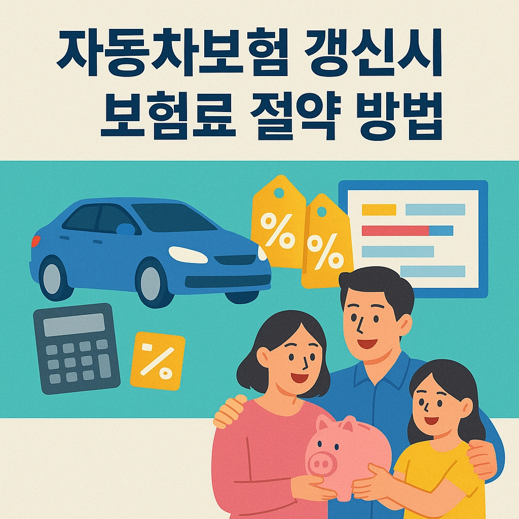 자동차보험 갱신 시 보험료 절약 방법 비교 견적