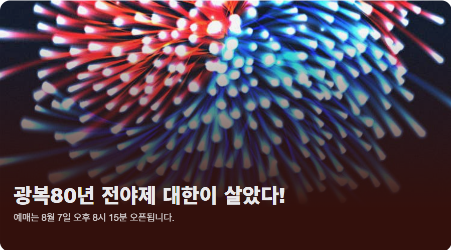 광복80년 전야제 ‘대한이 살았다’ 이미지