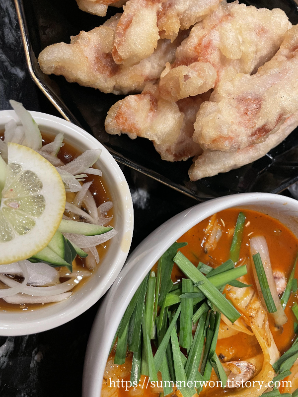 탕수육과 짬뽕 사진