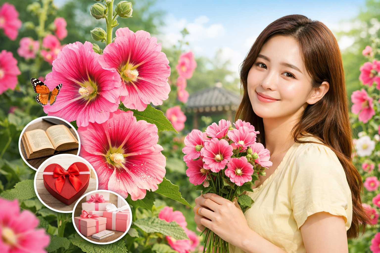 아욱 꽃말