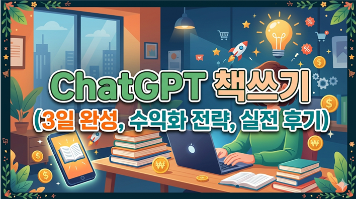ChatGPT 책쓰기 (3일 완성, 수익화 전략, 실전 후기)