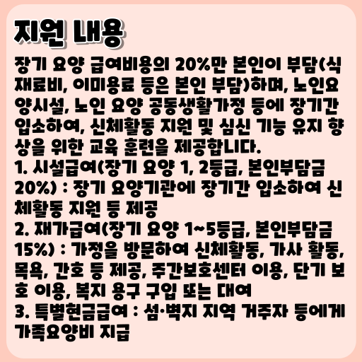 2023 노인 장기 요양 보험제도