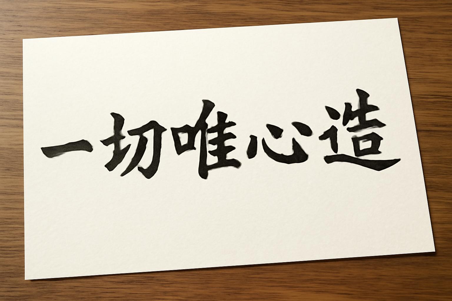 일체유심조 한자 뜻