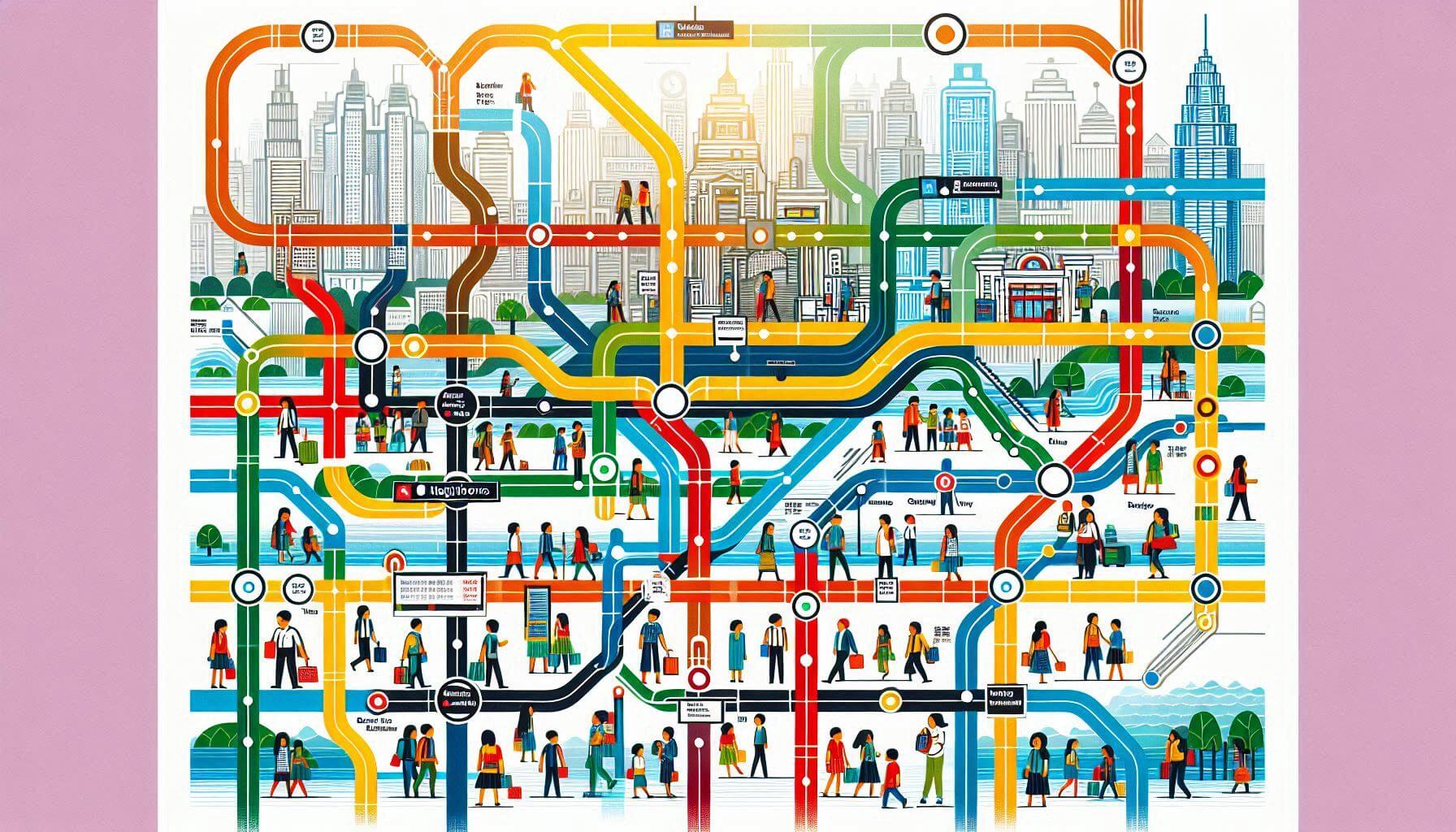 서울 지하철 1~9호선 노선도 크게보기