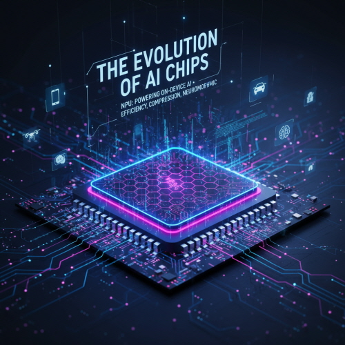 NPU(신경망처리장치)의 놀라운 진화. 폰 노이만 병목 해결과 온디바이스 AI 시대. TOPS와 전성비 효율 경 모델 경량화, 뉴로모픽까지! 초저전력고효율 칩의 최신 트렌드
