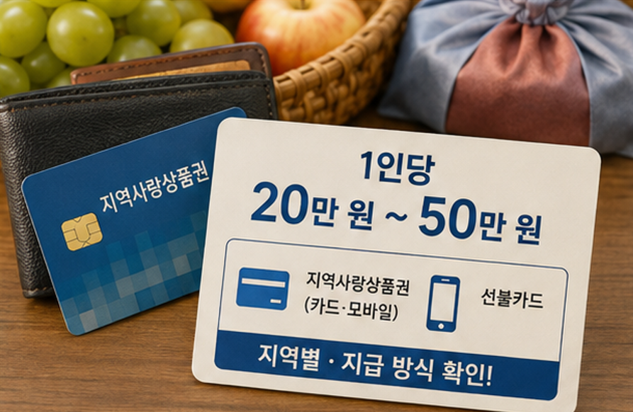 "우리 동네도 또 주나요?" - 2026 추석 민생지원금 지역별 지급여부 조회해 보세요! (신청 자격, 지원금액)