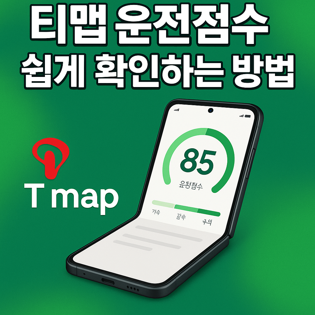 티맵 운전점수 확인하는 방법 이미지