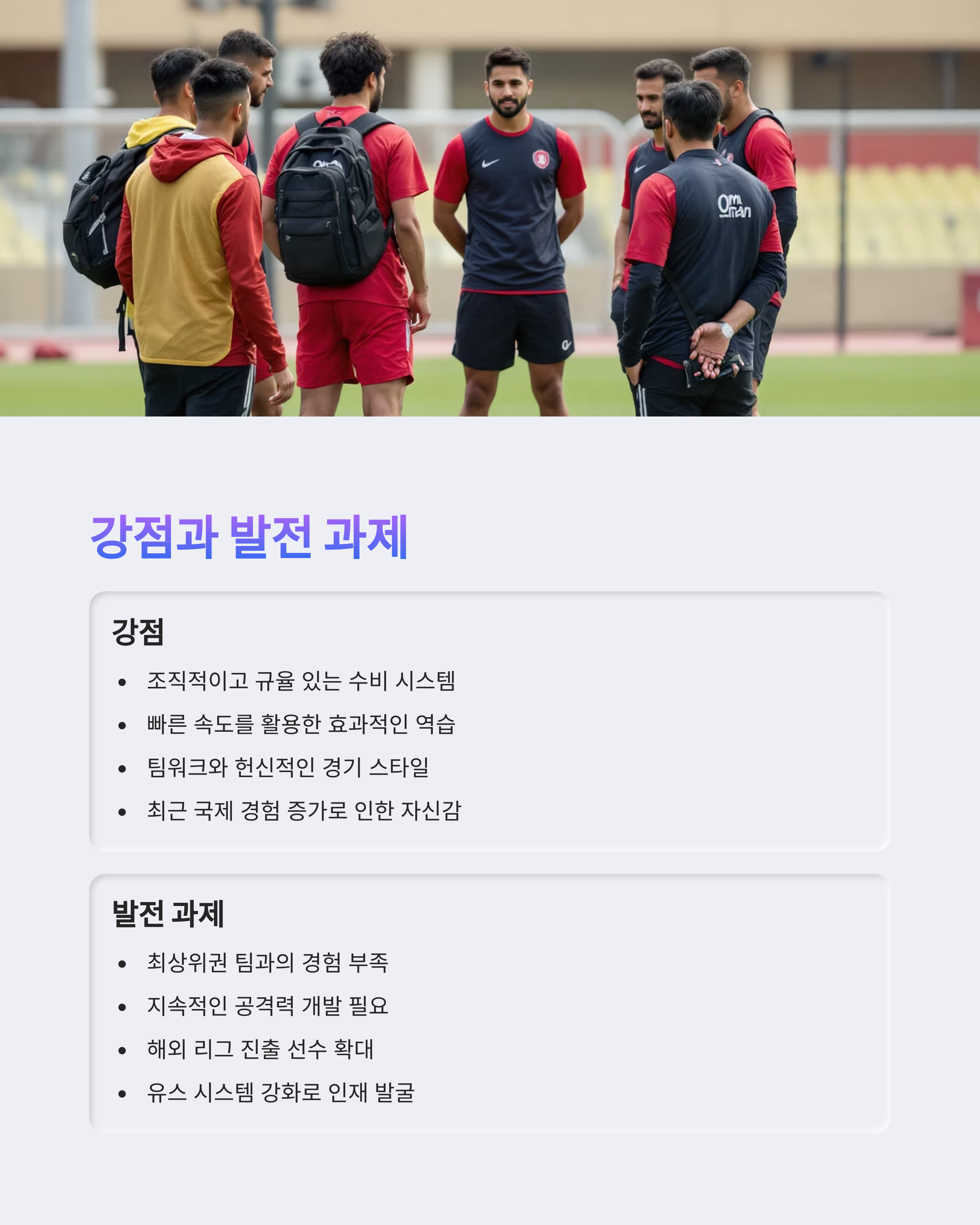 오만 피파랭킹과 국가대표팀 분석 ⚽