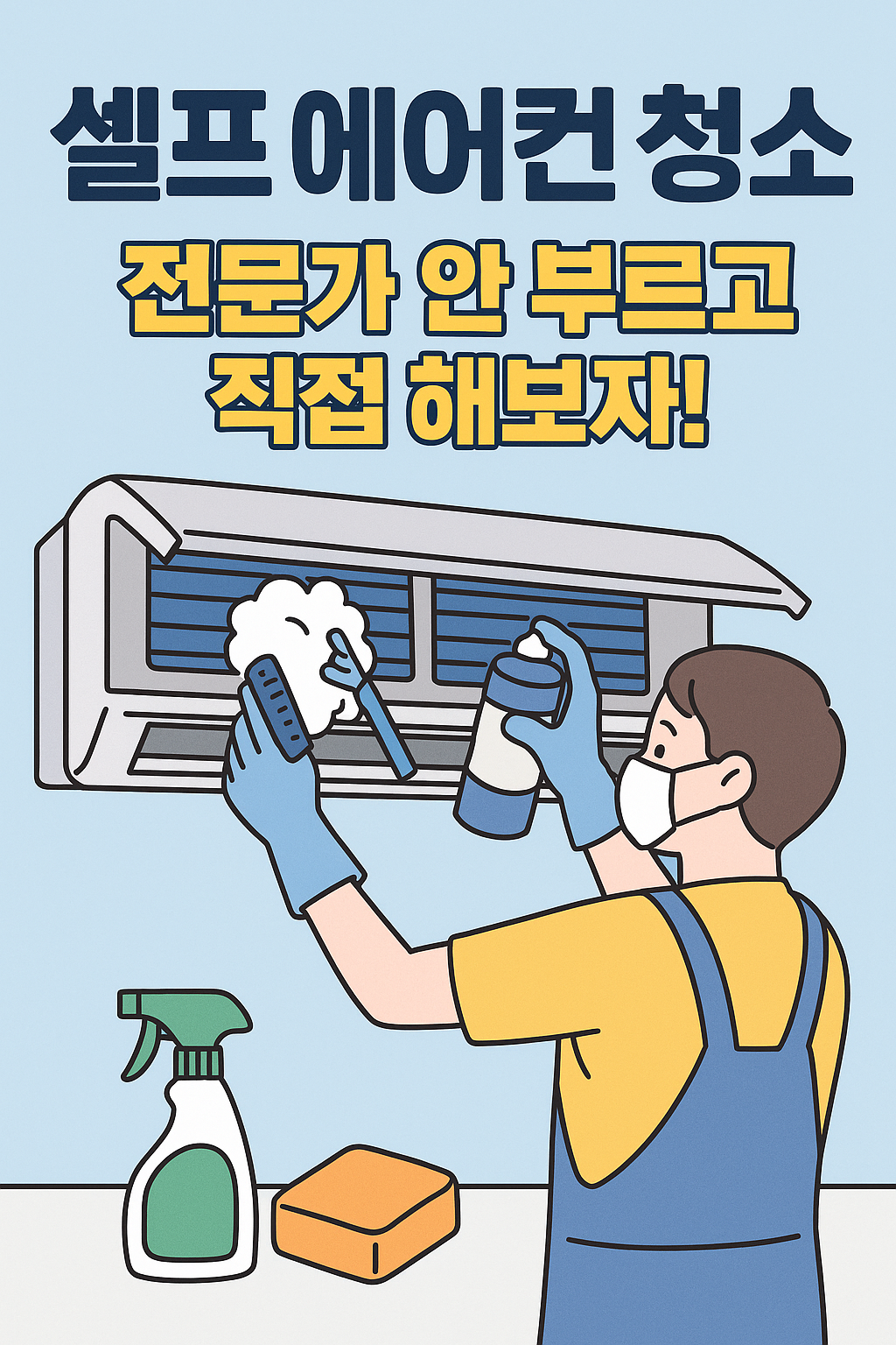 셀프 에어컨 청소, 전문가 안 부르고 직접 해보자! 완벽 가이드
