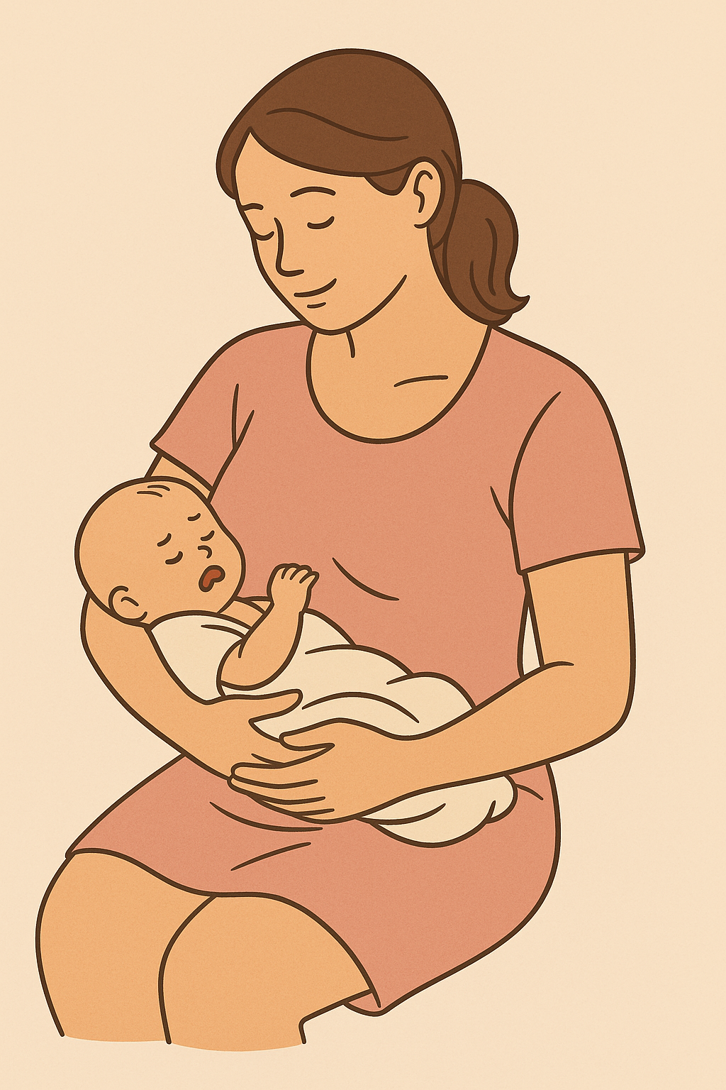 모유수유하는 모습