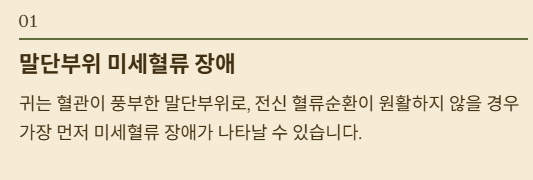 뇌졸중 말단 혈관 